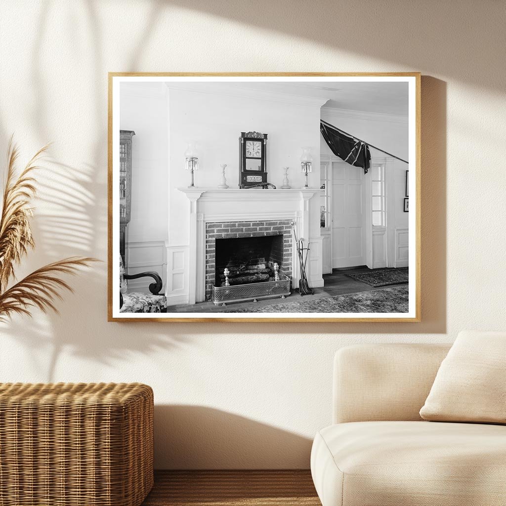 1799 Interior Scene, Polk County NC - Vintage Photograph