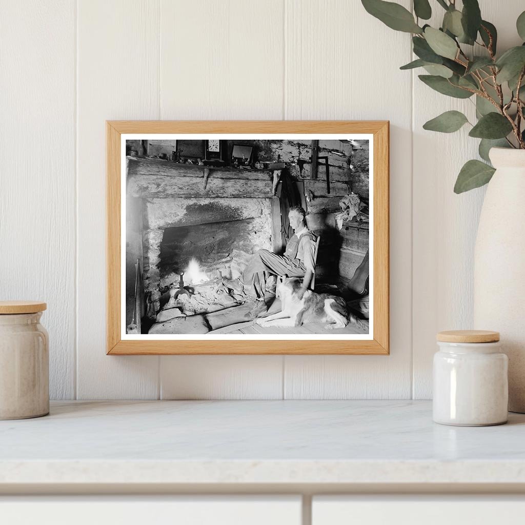 1790 Log Cabin in Saluda, NC - Historical Photograph