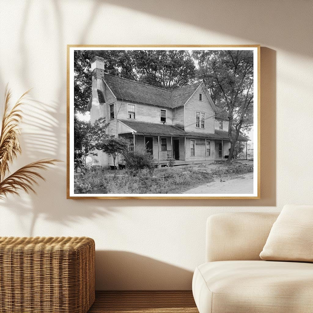 Historic Tavern in Mill Spring, NC - 1953 Photo Archive