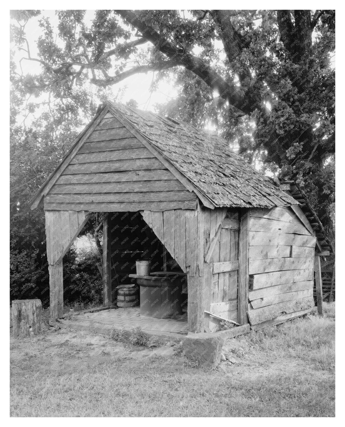Cunningham Mill Well Houses, Randolph County NC, 20th Centur