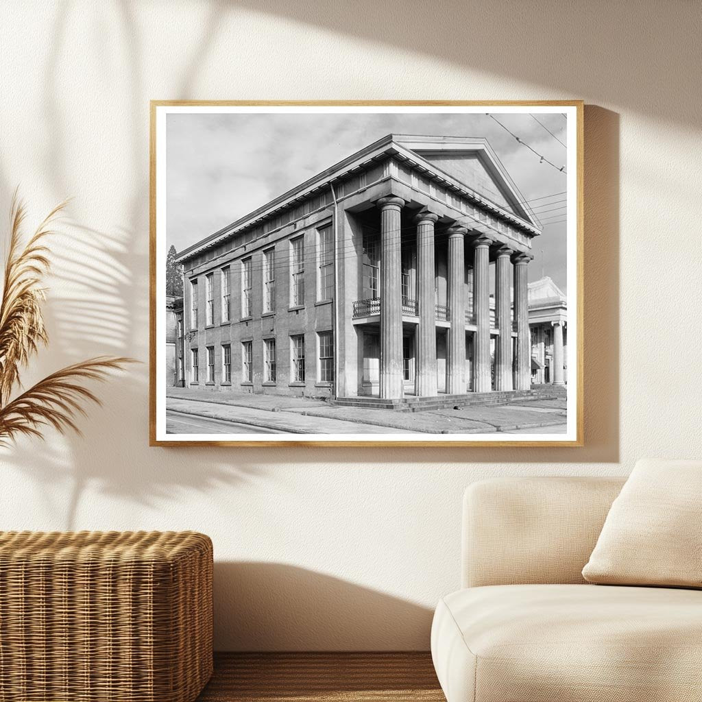 Salisbury Courthouse, Rowan County, NC 1855 Vintage Photo