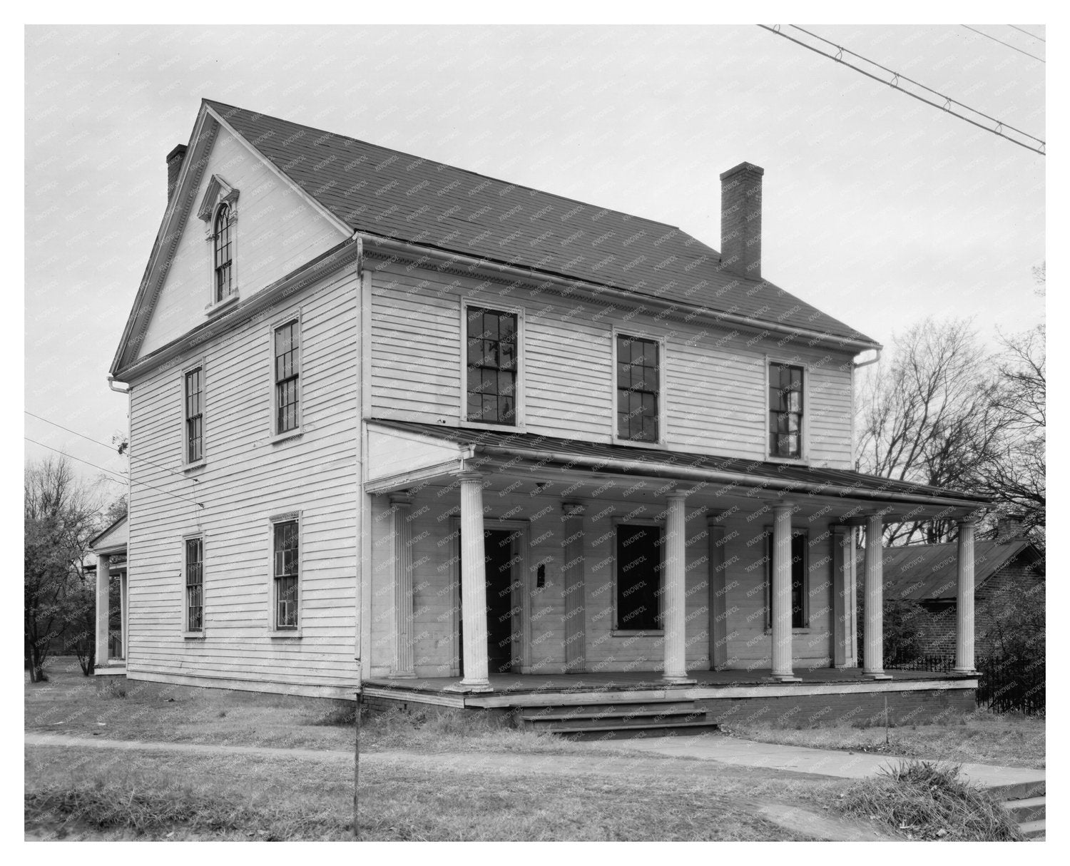 1800 Salisbury NC Architecture Photo - Library of Congress