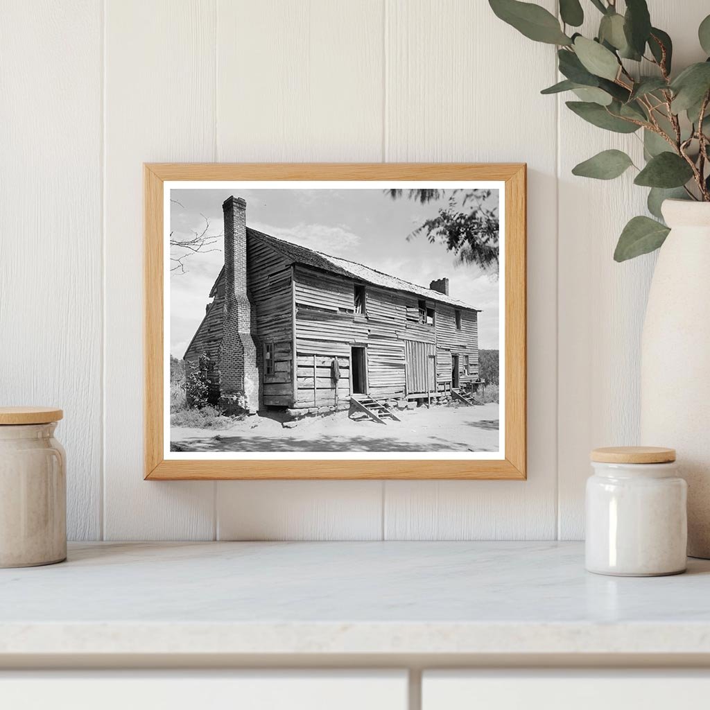 Log Building in Rutherford County, NC - 20th Century Photo
