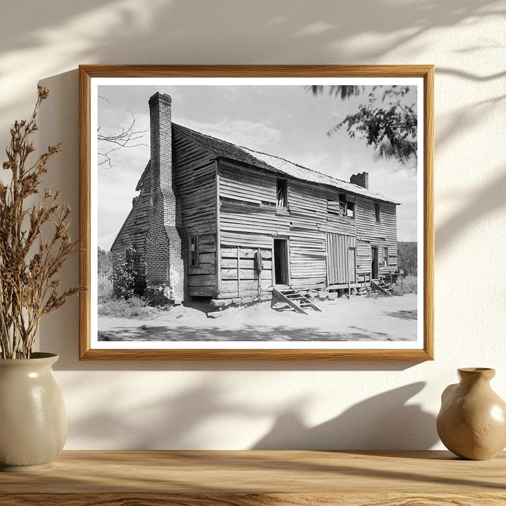 Log Building in Rutherford County, NC - 20th Century Photo
