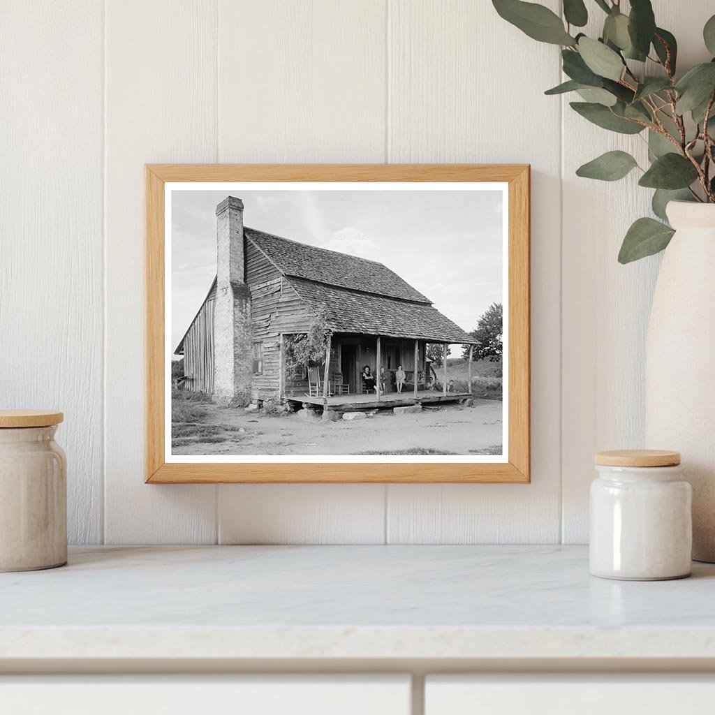 Log Cabin in Rutherford County, NC - 20th Century Image