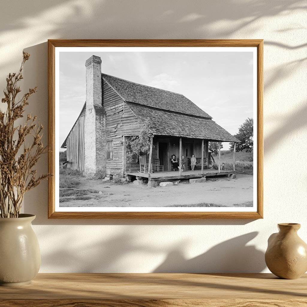 Log Cabin in Rutherford County, NC - 20th Century Image