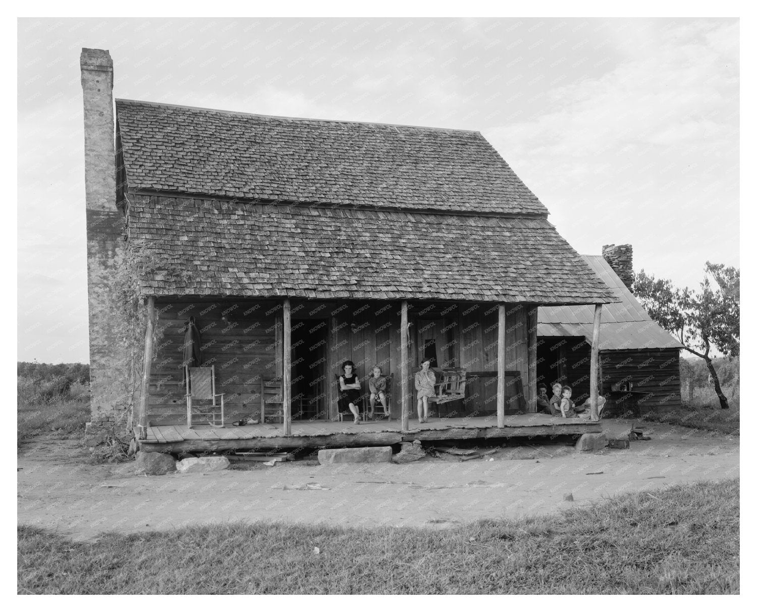 Rural Log Cabin in Rutherford County, NC - Early 1900s