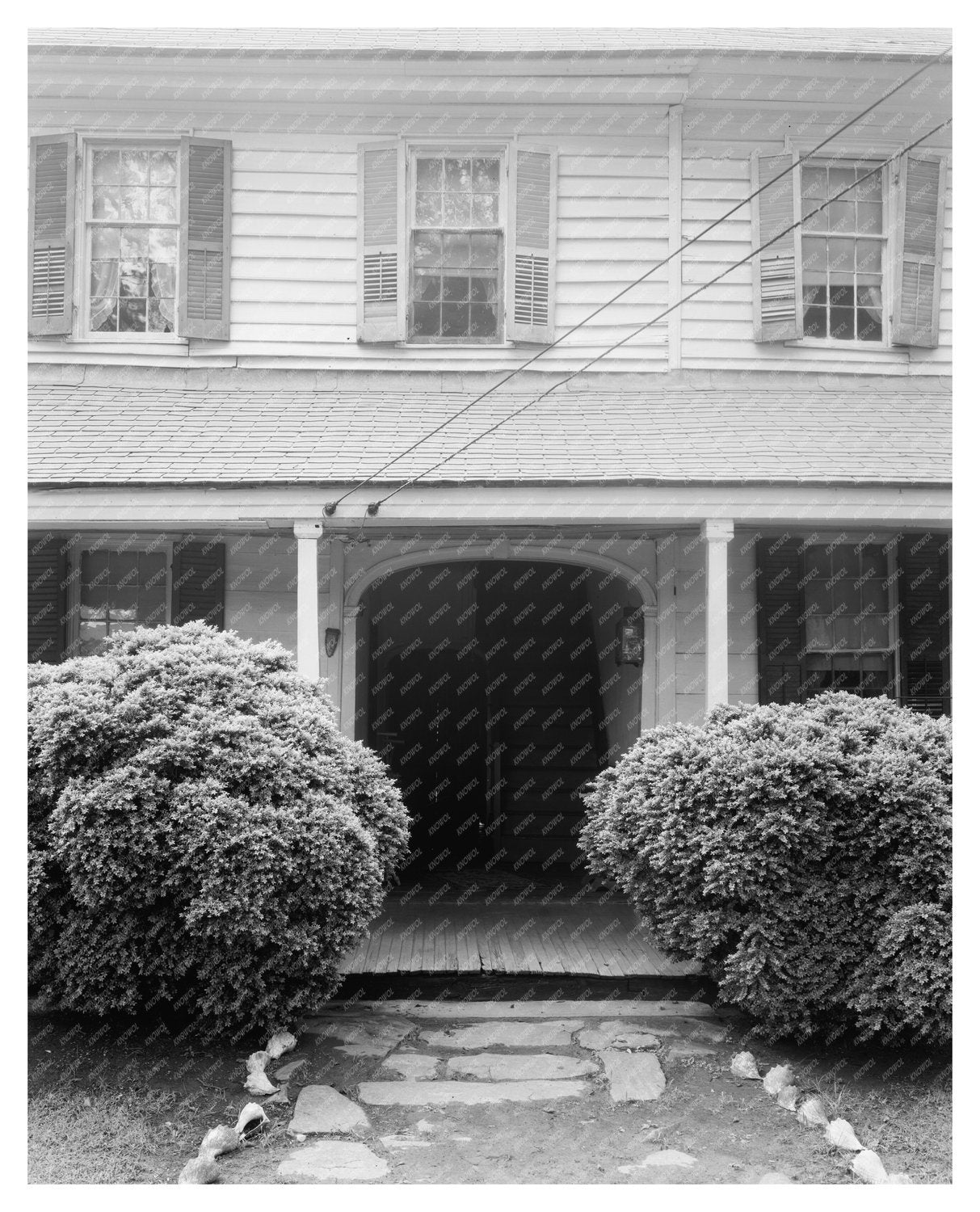Historic Building in Wentworth, NC, 1820: A Vintage Photo