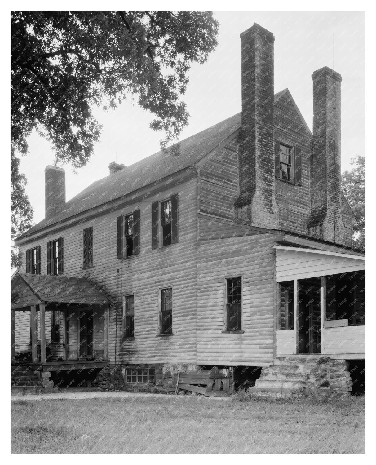 Riven Oaks, Vance County NC, Colonial Architecture 1759