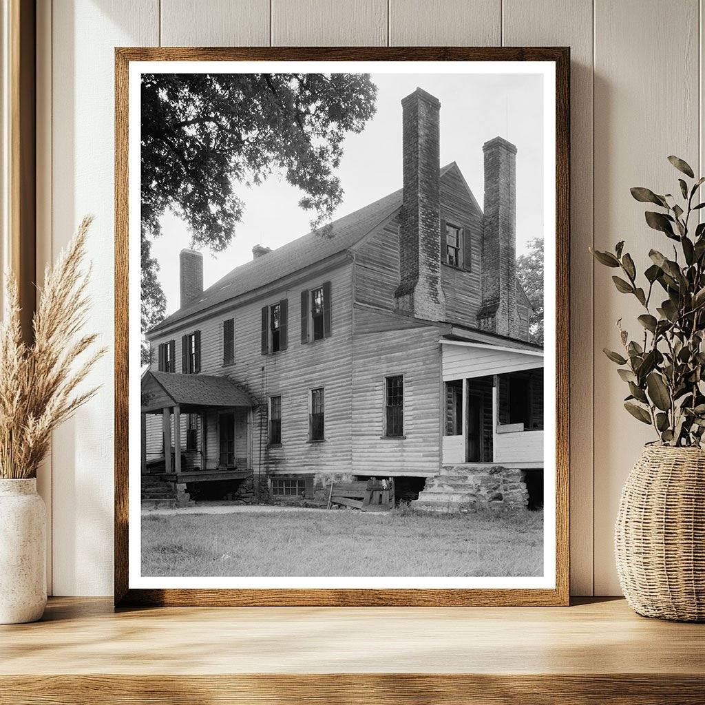 Riven Oaks, Vance County NC, Colonial Architecture 1759