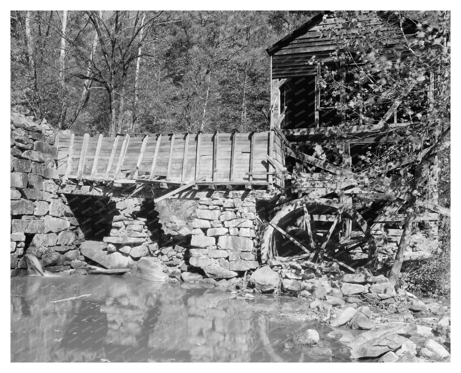 Abandoned Mill, Wake County NC, Early 20th Century