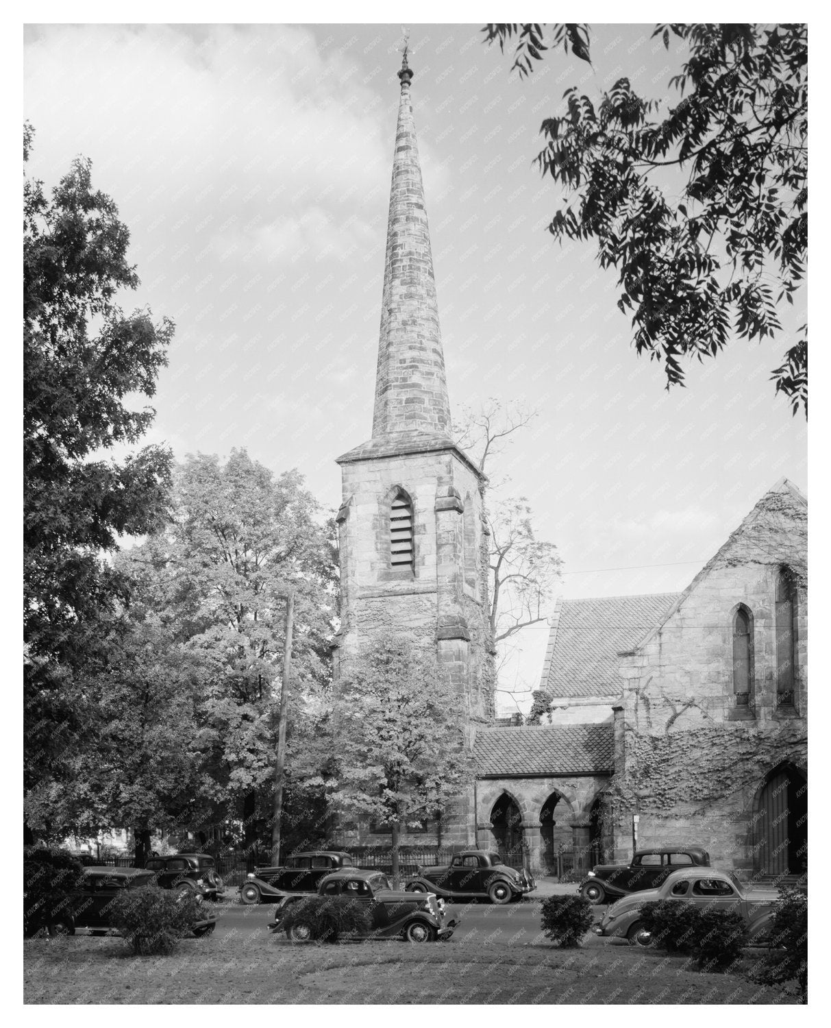 1848 Episcopal Church in Raleigh, NC - Historic Photo
