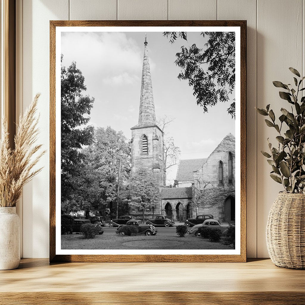1848 Episcopal Church in Raleigh, NC - Historic Photo
