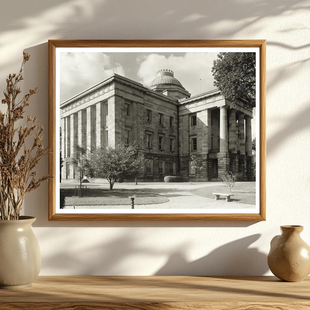 Raleigh, NC Historic State Capitol Photograph, 1833-1840