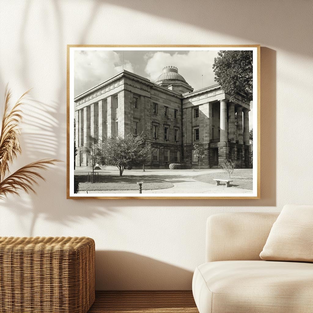 Raleigh, NC Historic State Capitol Photograph, 1833-1840