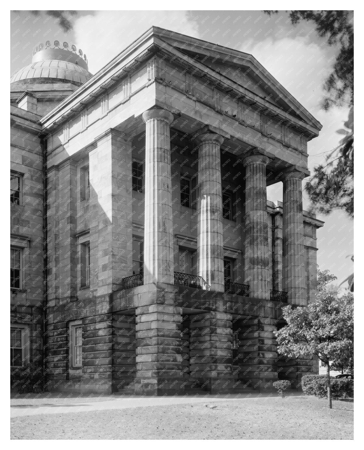 North Carolina State Capitol, Raleigh, 1941 Vintage Photo