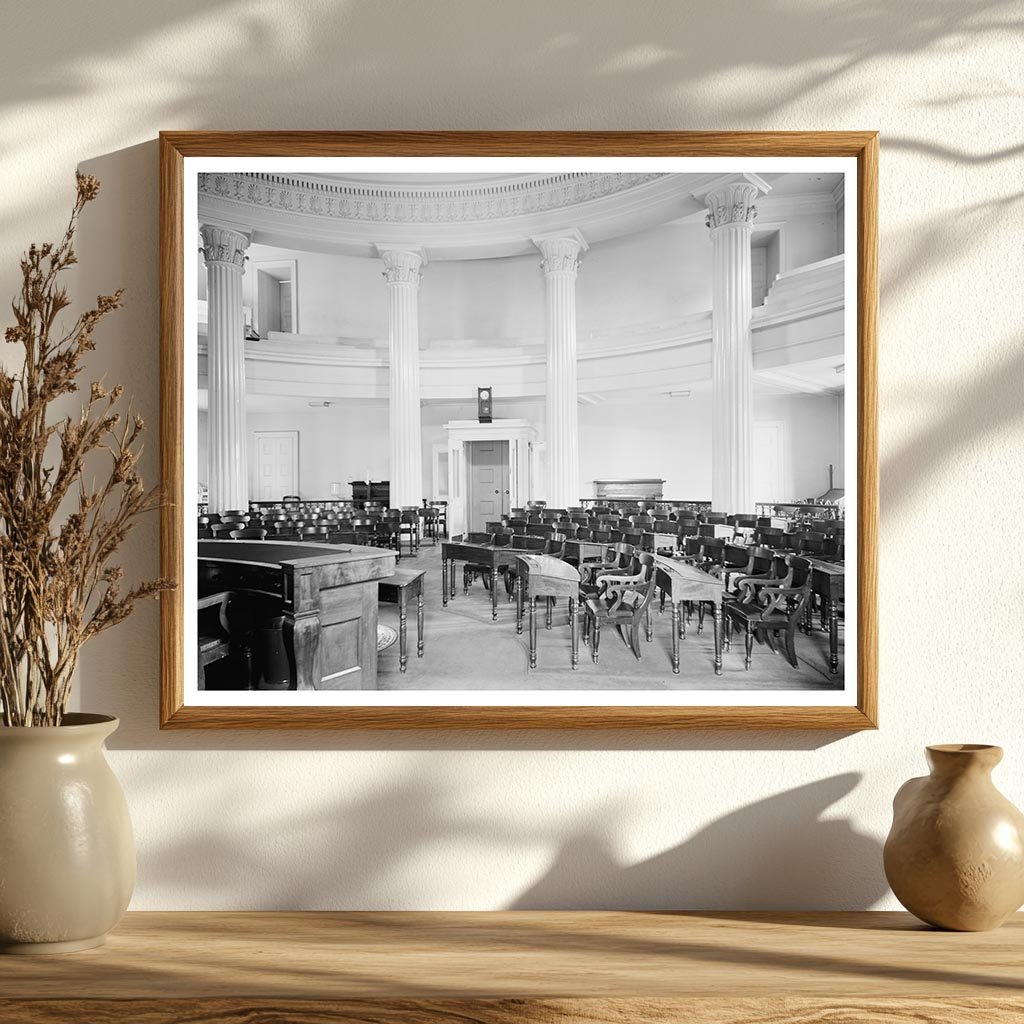 Raleigh NC State Capitol Building Vintage Photo 1941