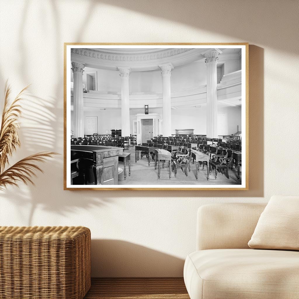 Raleigh NC State Capitol Building Vintage Photo 1941