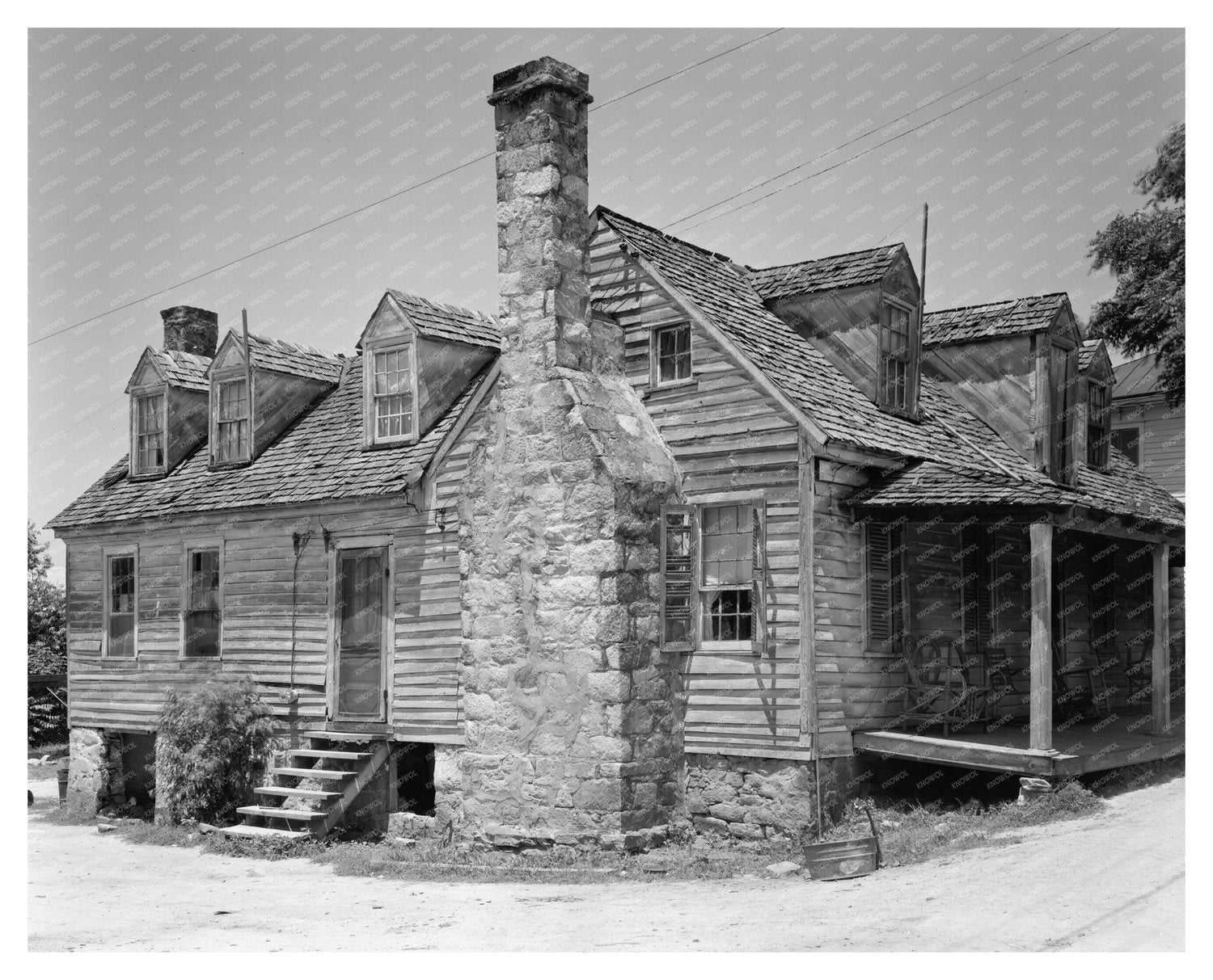 Warrenton NC Court House Square Architecture 1950s