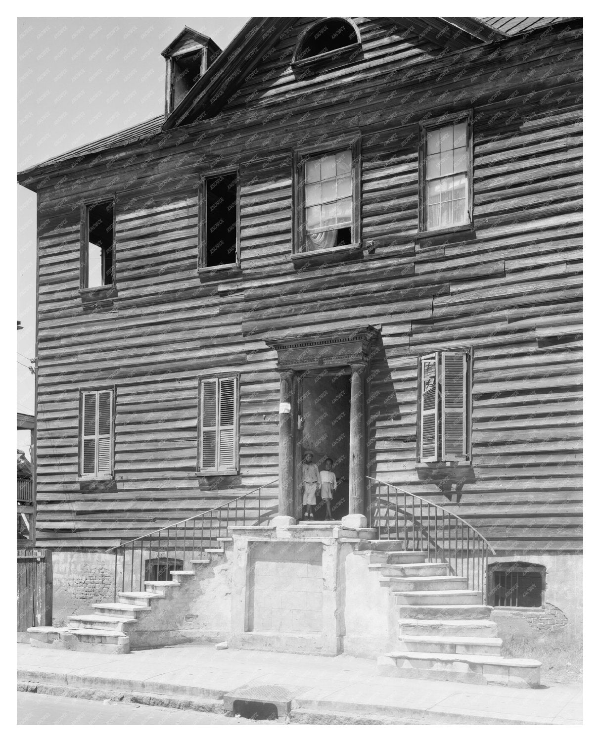 Charleston SC Vintage Architecture Photo 20th Century