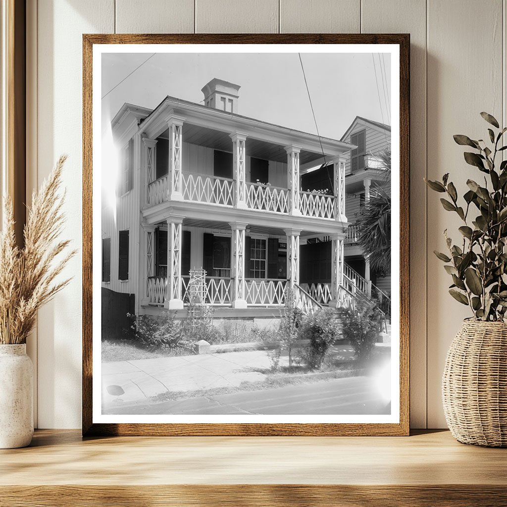 Charleston SC Historic Architecture Photo, 1953