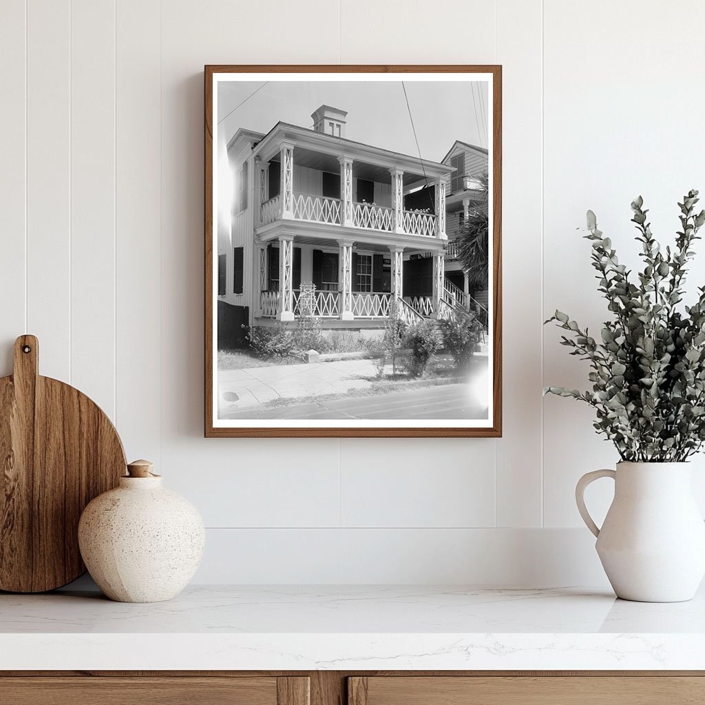 Charleston SC Historic Architecture Photo, 1953