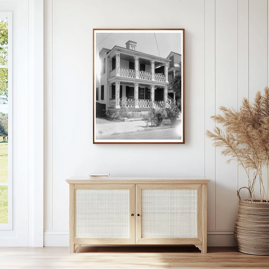 Charleston SC Historic Architecture Photo, 1953