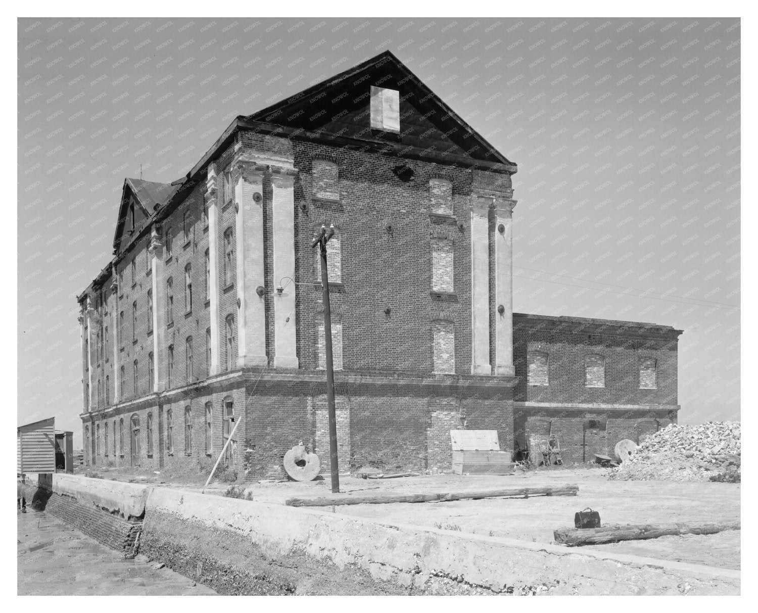Charleston SC 1860 Vintage Building Photograph