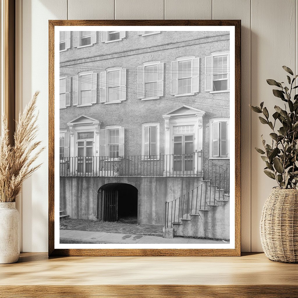 Blake Tenements, Charleston SC, 1760-1772 Vintage Photo