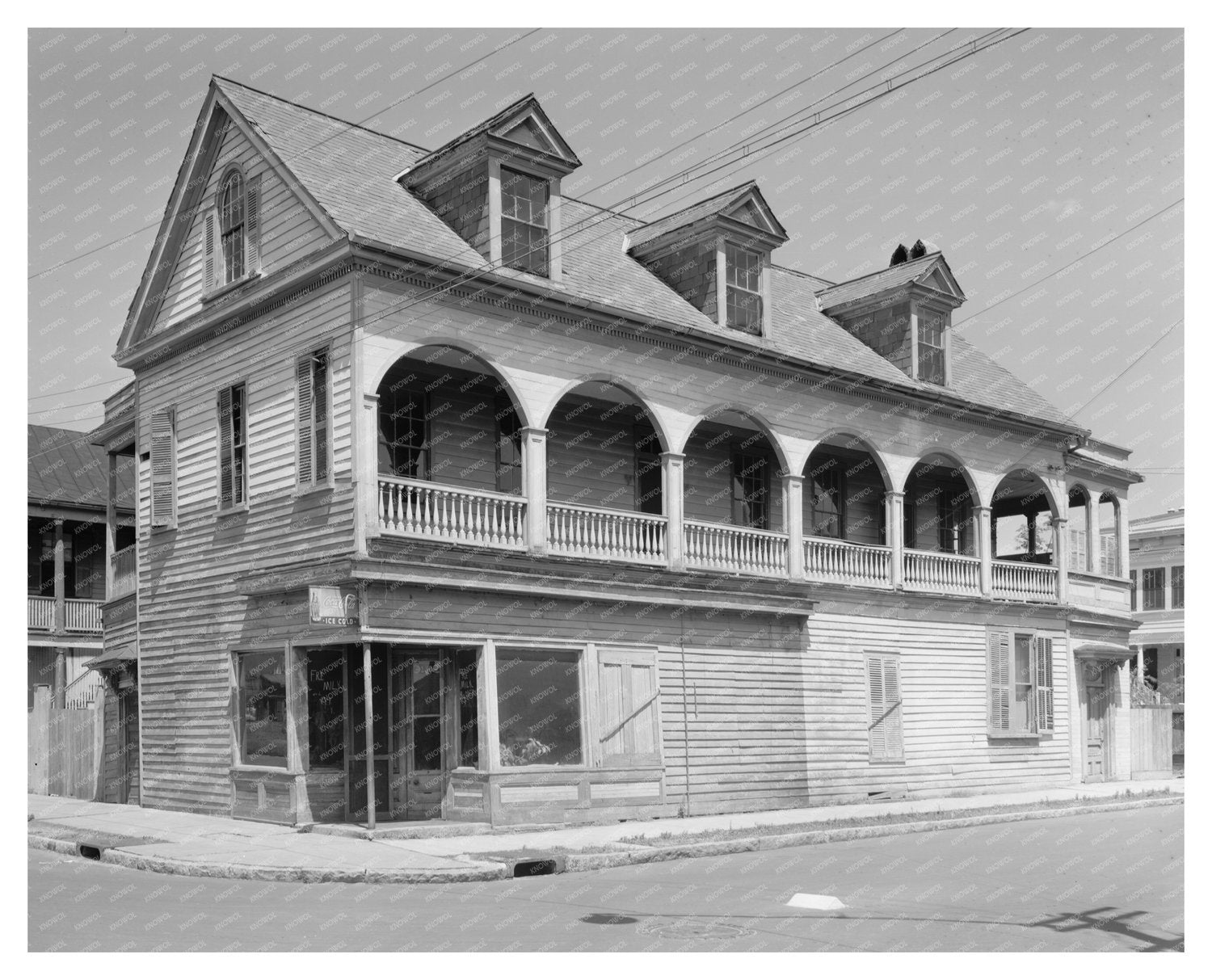Charleston SC Architecture, Early 20th Century Vintage Photo