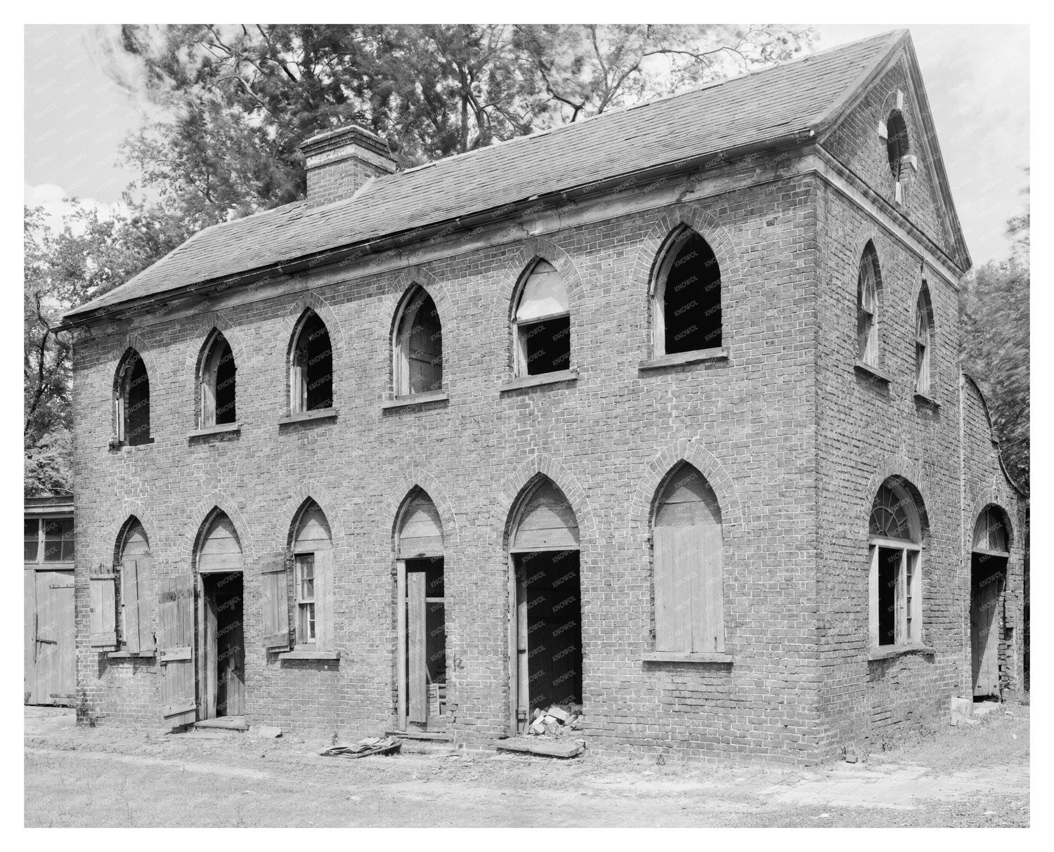 Charleston SC Abandoned Building Photo, 1800