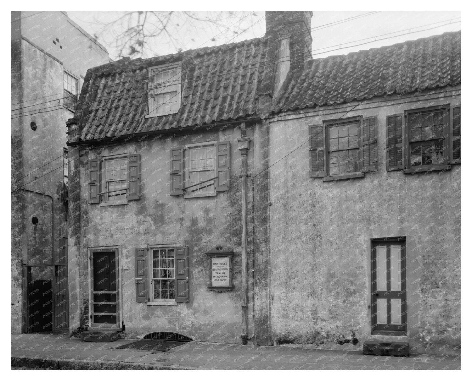 Vintage Tavern Photo, Charleston SC, 1929 Restoration