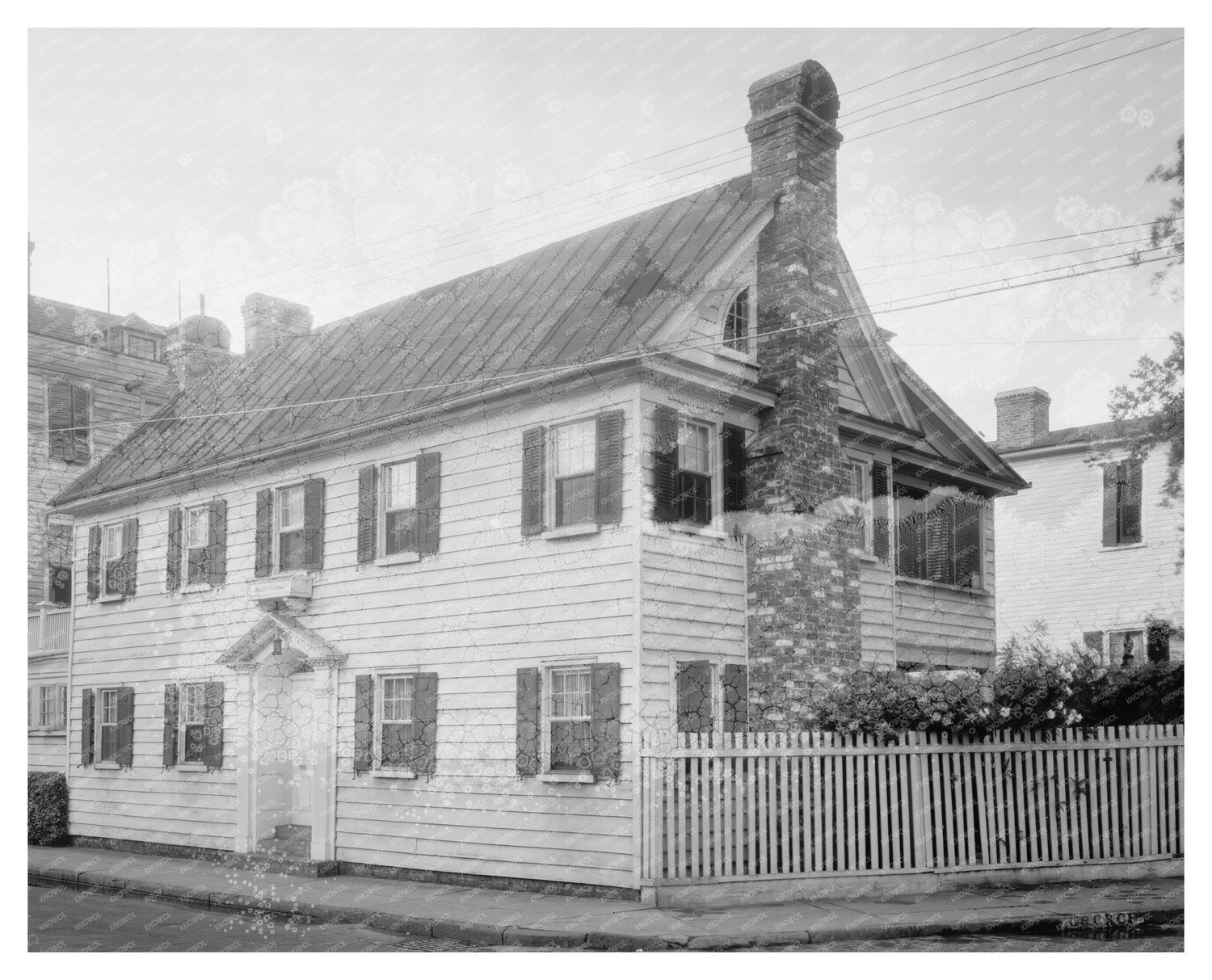 Charleston SC Residential Scene Early 20th Century