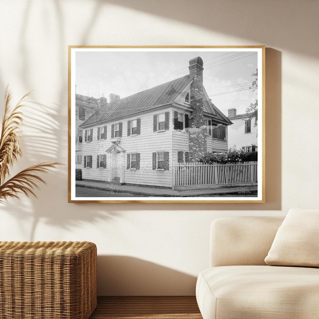 Charleston SC Residential Scene Early 20th Century