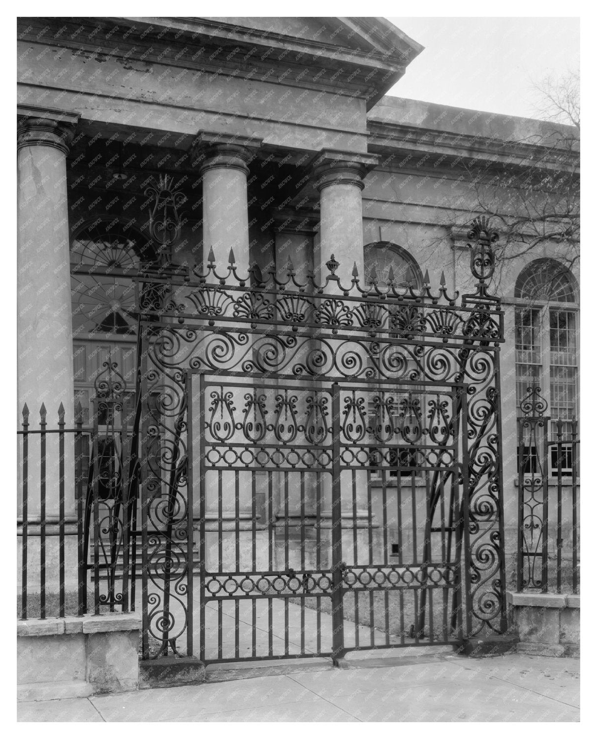 Charleston SC Architecture 1835 Vintage Photo