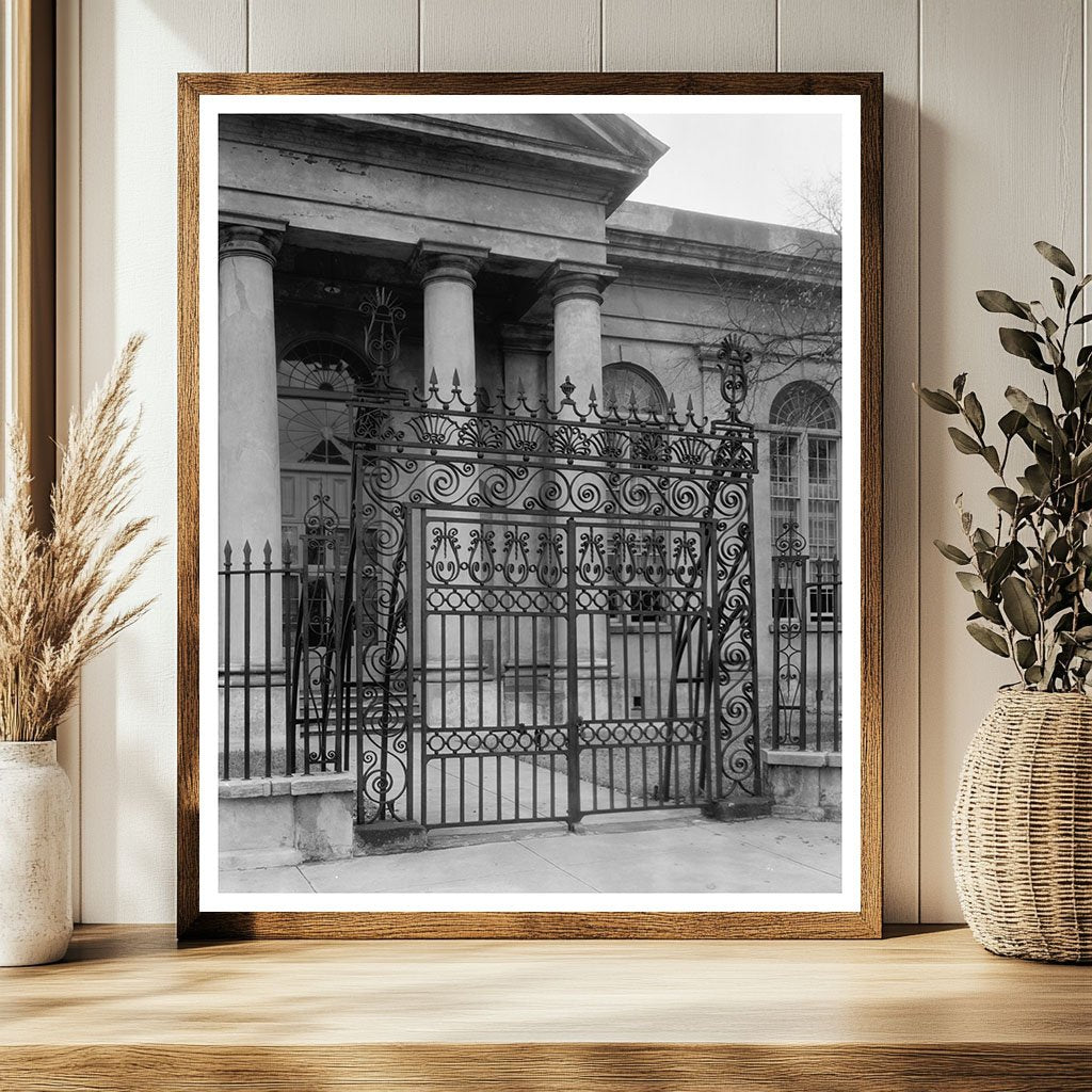 Charleston SC Architecture 1835 Vintage Photo
