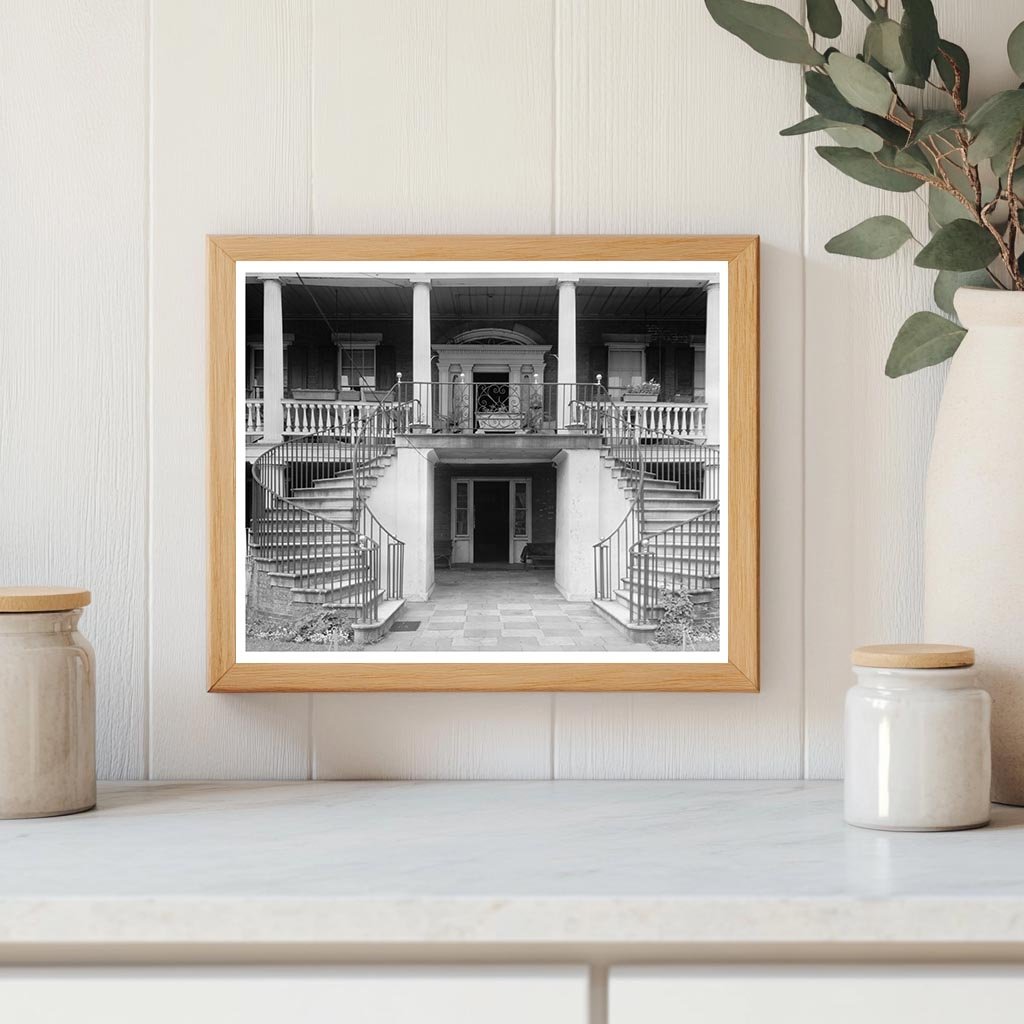 Robert Martin House, Charleston SC, 1840 Vintage Photo