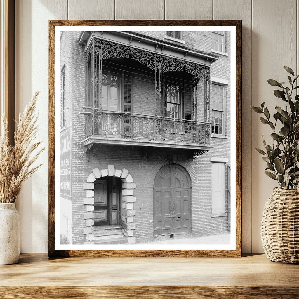 Charleston SC Architecture Details 1900s Vintage Photo