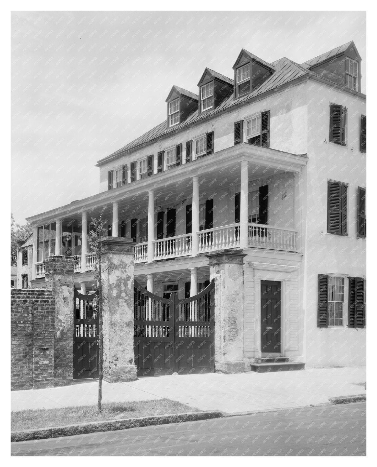 Charleston SC Southern Architecture Photograph, 1930