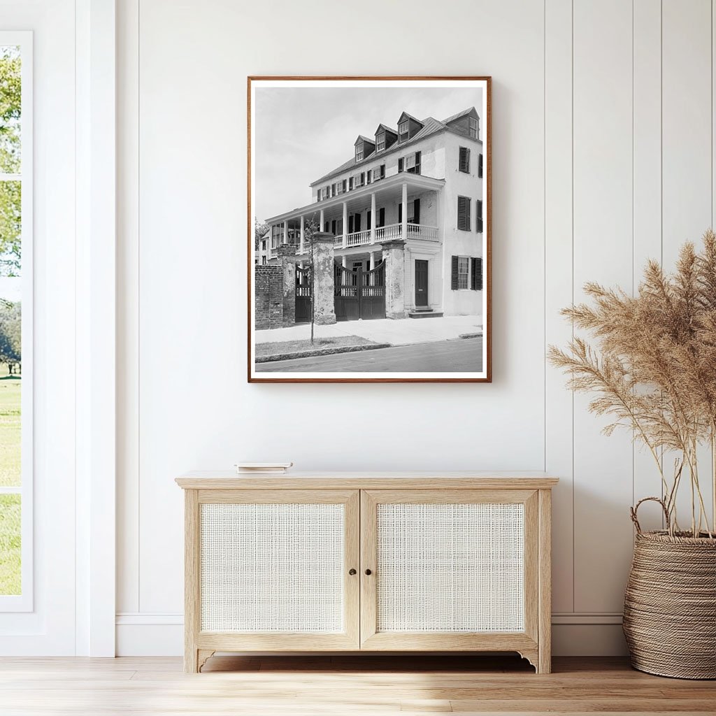 Charleston SC Southern Architecture Photograph, 1930