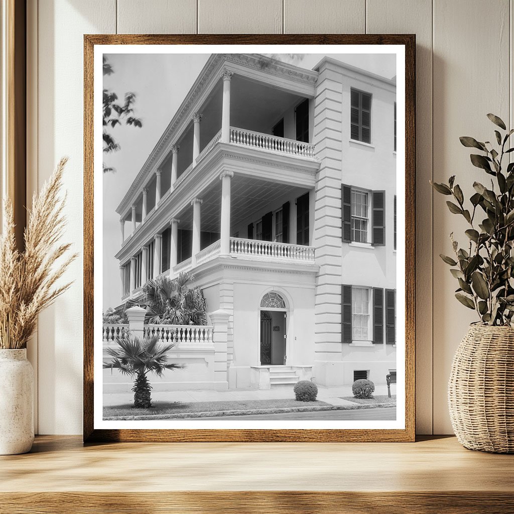 Vintage Charleston Architecture Photo, SC 1900s