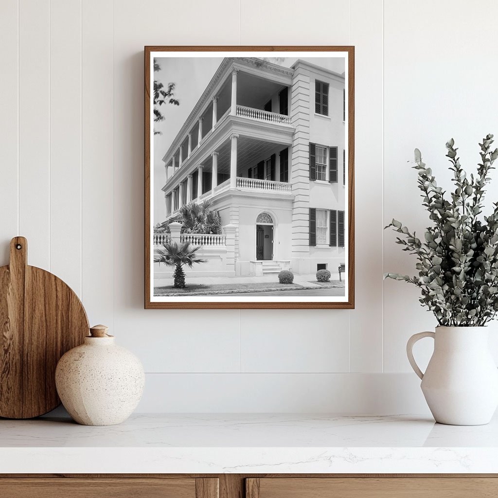 Vintage Charleston Architecture Photo, SC 1900s