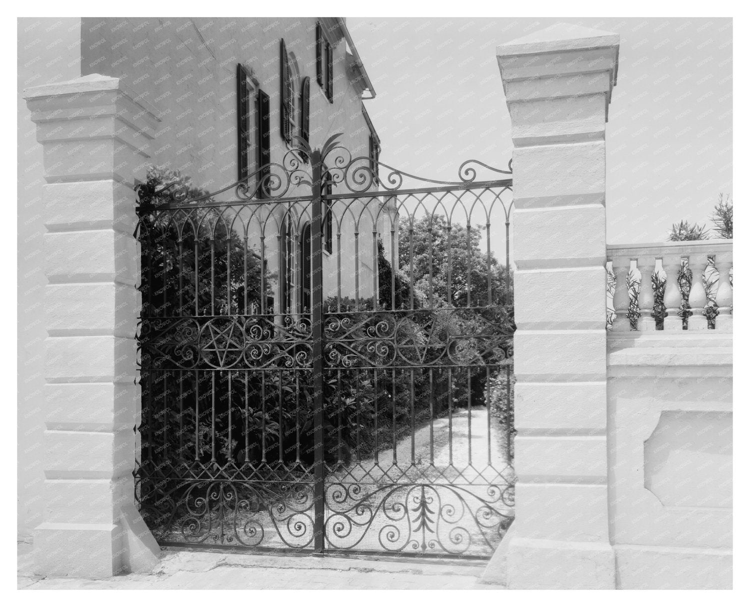 Parsons Gate, Charleston SC, Vintage Photo, 1953