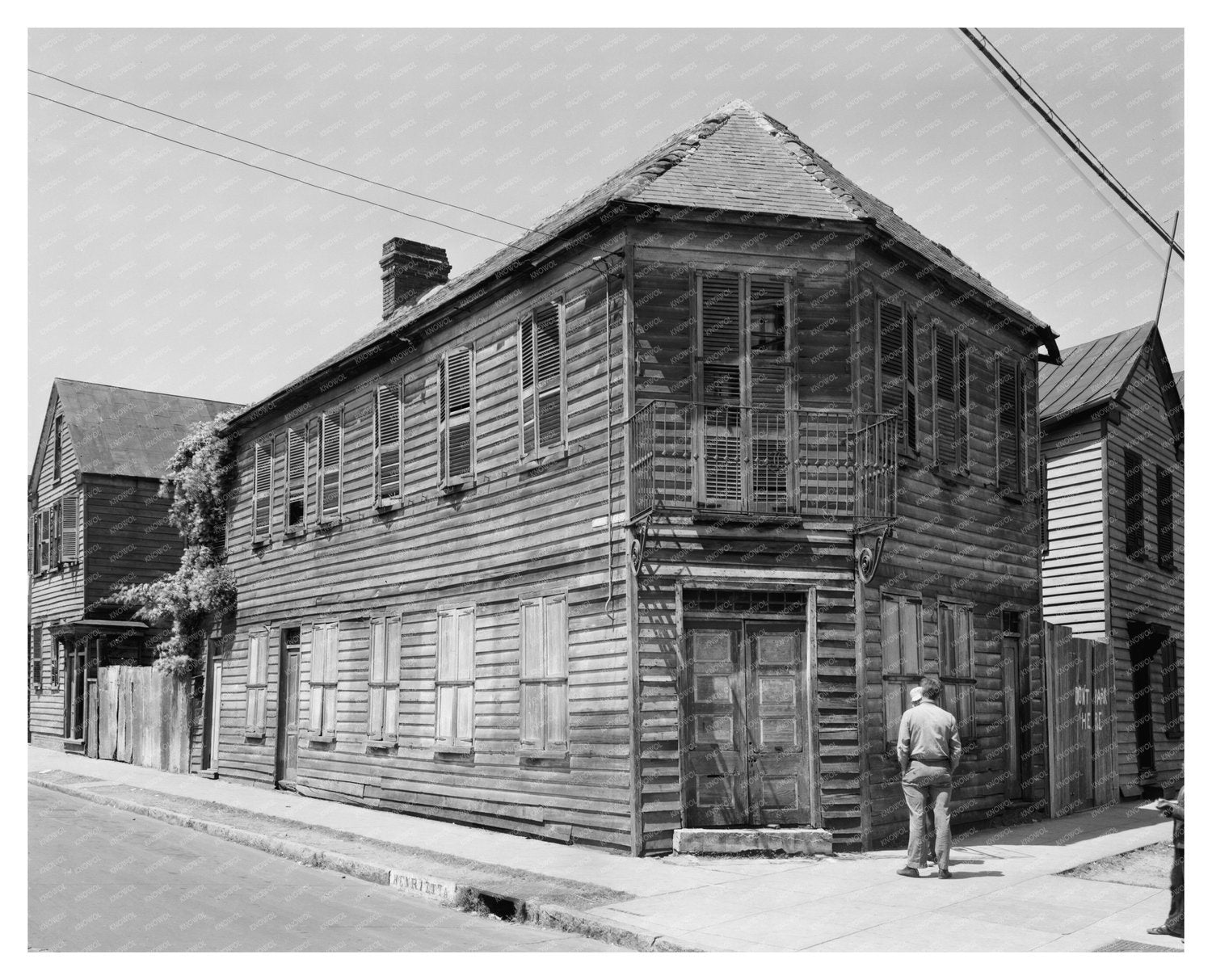 Gov. Aiken House, Charleston SC, 1820 Vintage Photo