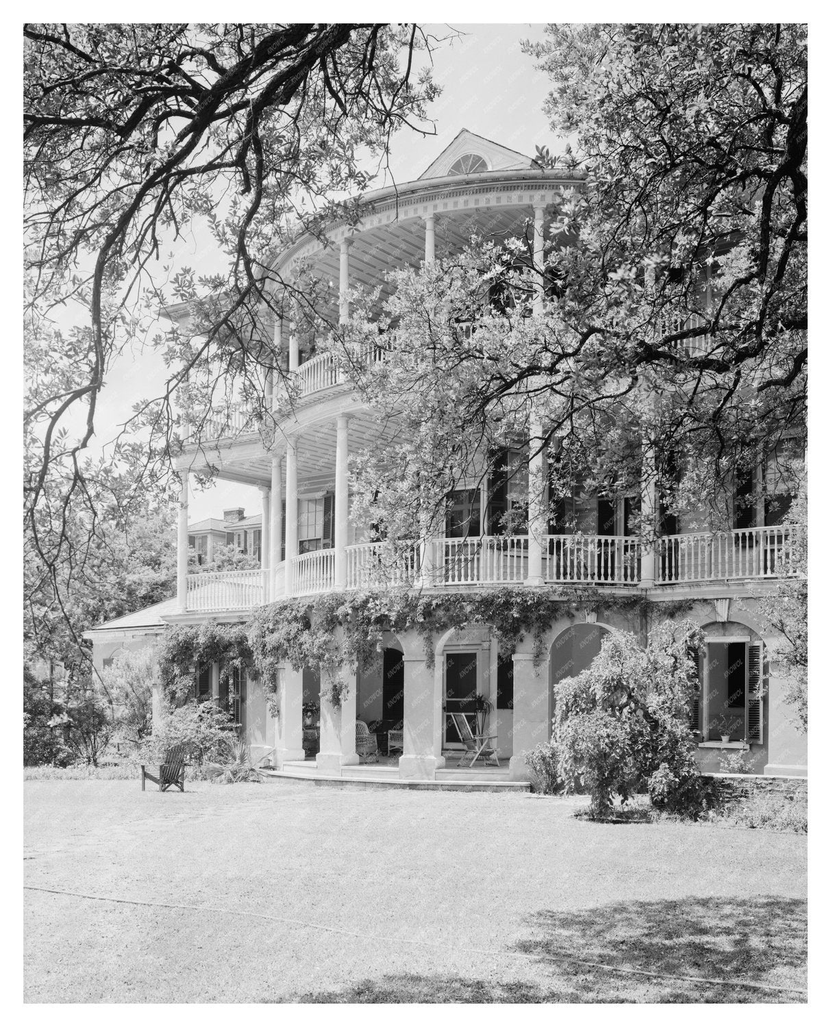 Wm. Drayton House, Charleston SC, 1820-1822 Vintage Photo
