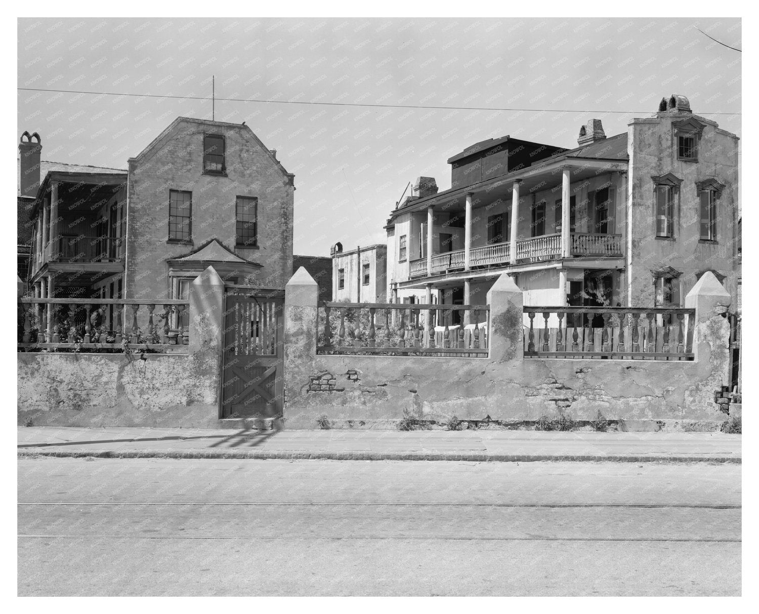 Charleston SC Architecture Details East Bay Street 1953