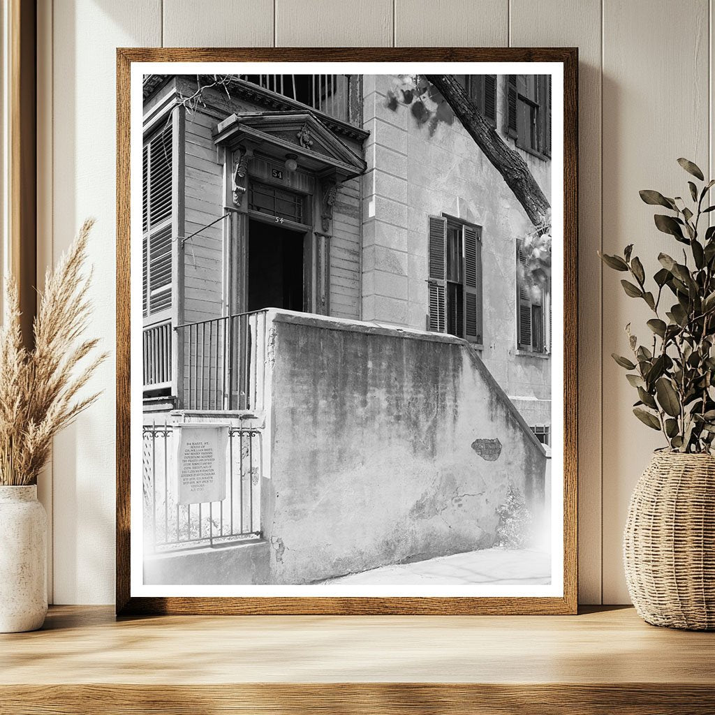 Charleston SC Architectural Heritage Photograph 1953