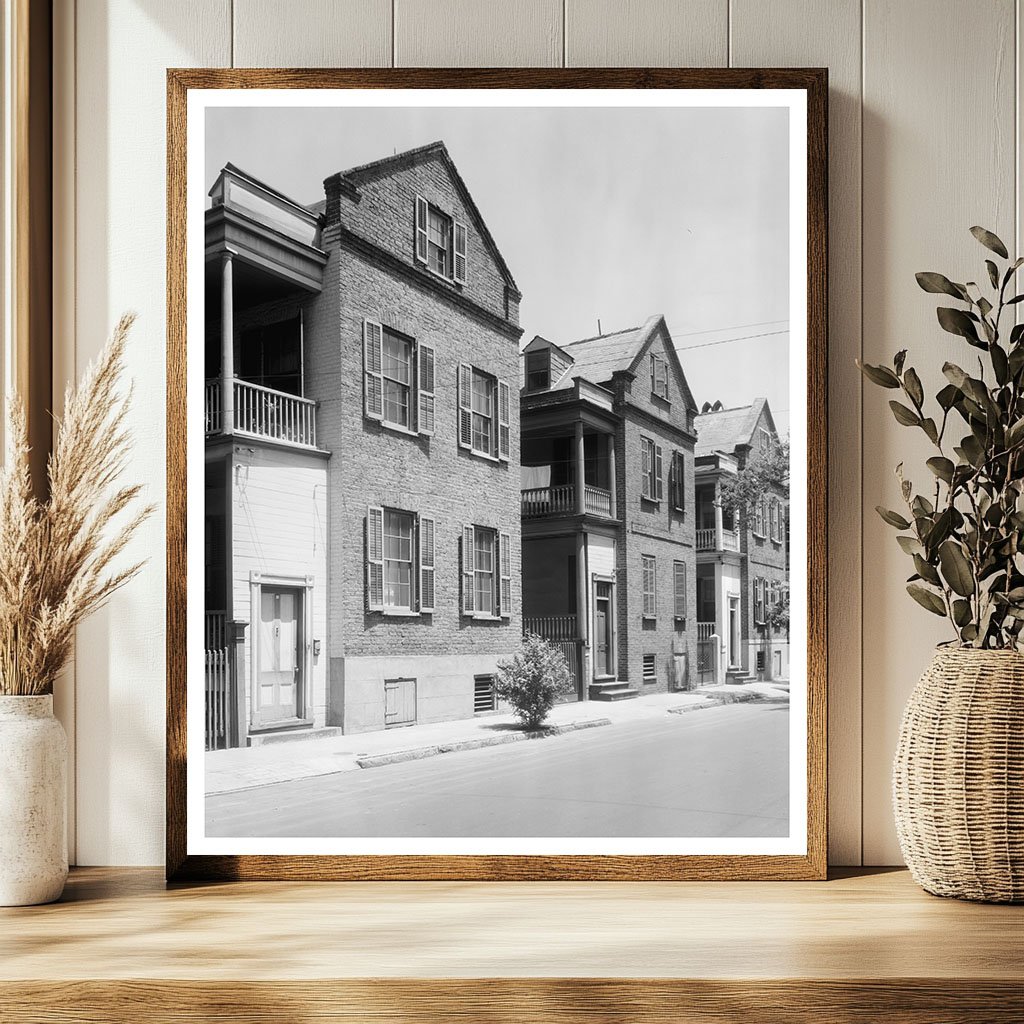 Charleston SC Architecture Vintage Photo 20th Century