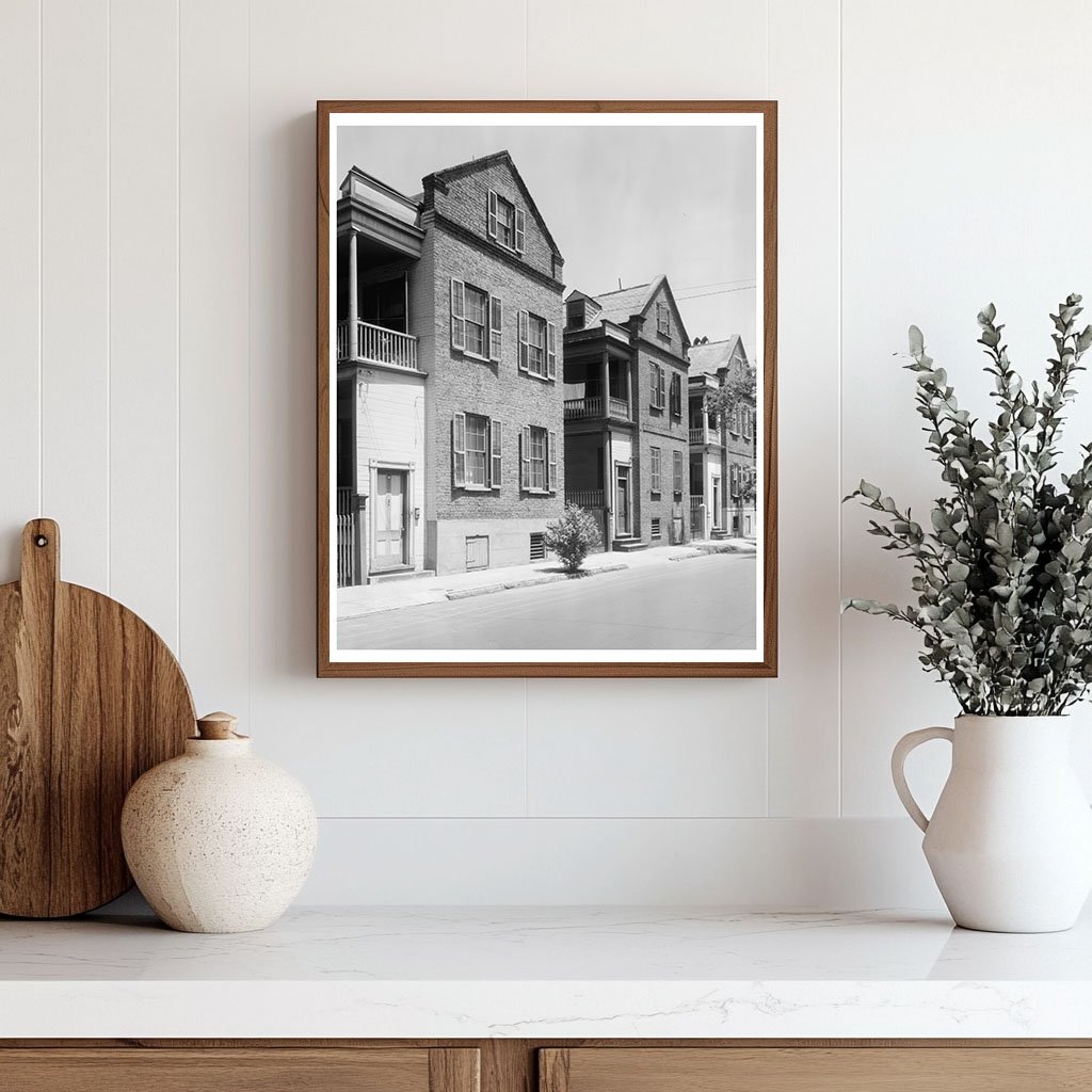 Charleston SC Architecture Vintage Photo 20th Century
