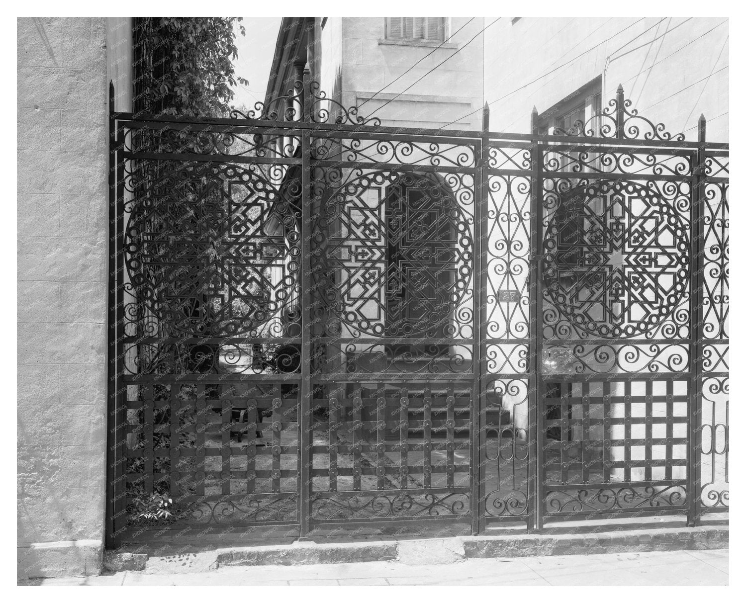 Charleston SC Architecture Gate, 1953